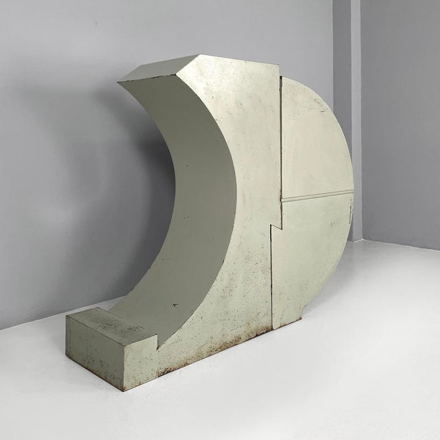 Italian Modern Geometric Metal Sculpture by Edmondo Cirillo, 1970s For Sale - Image 4 of 17
