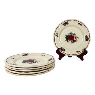 Agreste Dessert Plates from Sarreguemines, 20th Century, Set of 6 For Sale