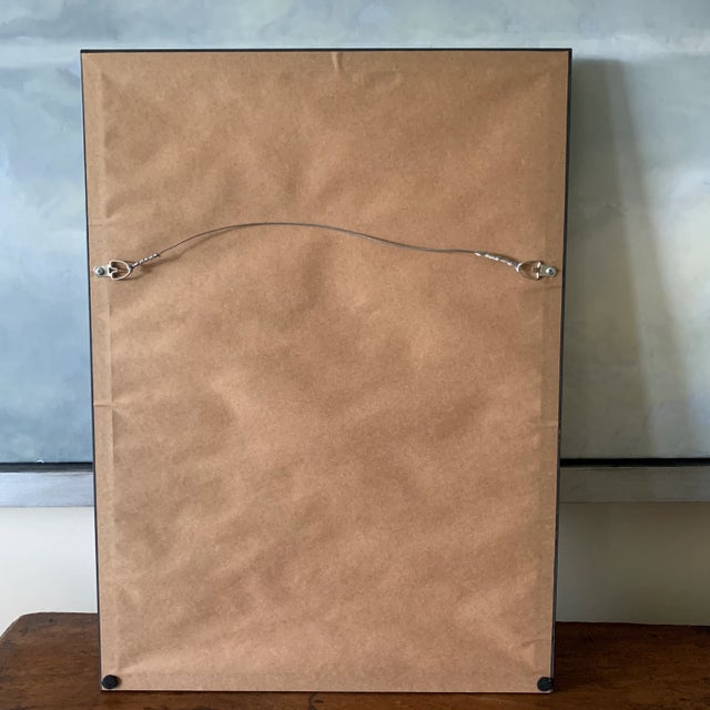 Framed Signed 1950s Modern Black and White Figural Watercolor Painting For Sale In New York - Image 6 of 7