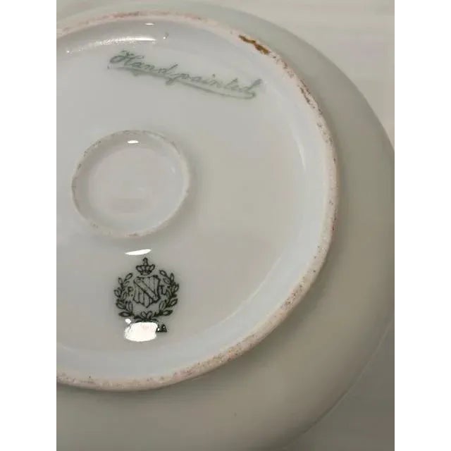 Antique Bavarian Chocolate/Tea Pot and Dessert Plates For Sale - Image 6 of 8