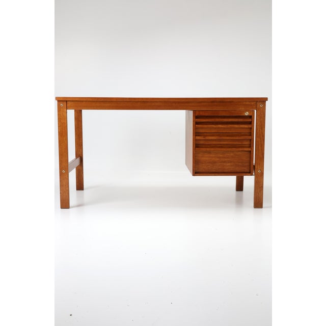Mid-Century Modern Teak Desk, 1960s For Sale - Image 10 of 17
