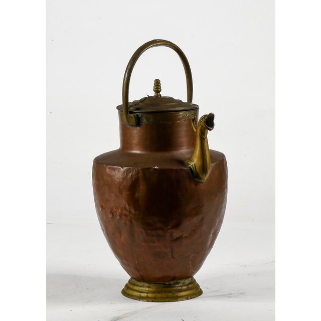 Copper Amphora Jug with Brass Spout, Italy, 1800 For Sale - Image 10 of 11
