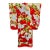 Vintage Red Brocade With Flying Cranes Japanese Ceremonial Kimono For Sale