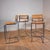 Vintage Italian Vienna Straw and Chrome-Plated Steel Stools, 1980s, Set of 4 For Sale - Image 4 of 6