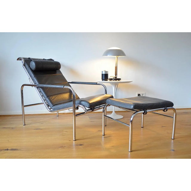 1980s Set of Genni Lounge Chair & Ottoman by Gabriele Mucchi for Zanotta, 1980s For Sale - Image 5 of 12