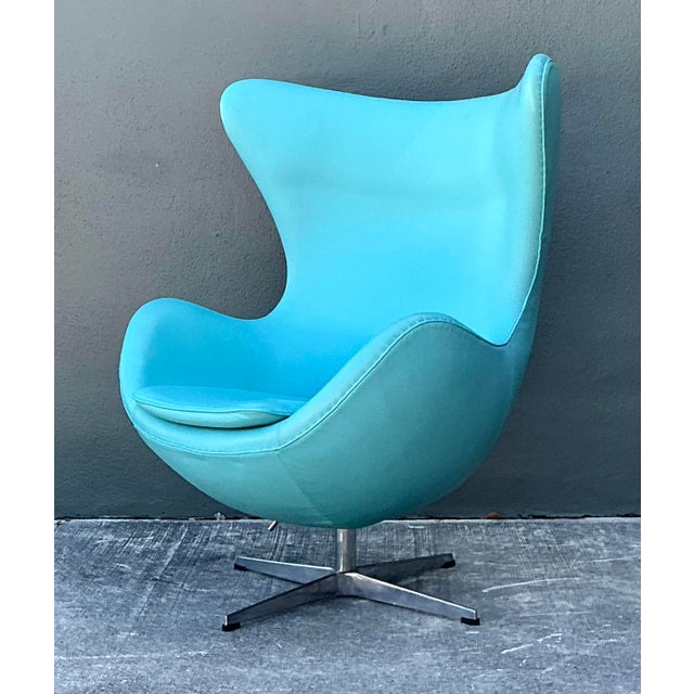 Late 20th Century Vintage Egg Chair After Arne Jacobsen For Sale - Image 5 of 12
