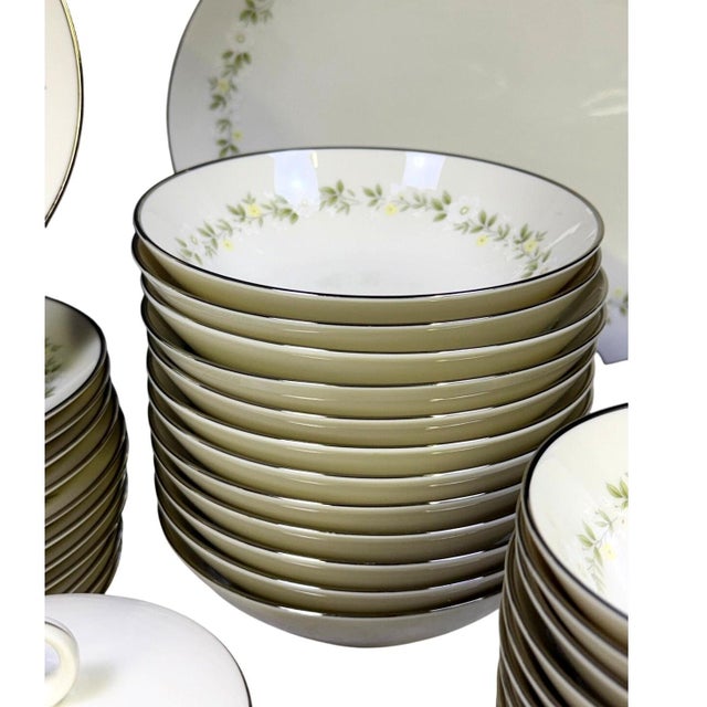 1960s Noritake 'Cornelia' Ivory China Retired Set-Service for 12 - 115 Pieces For Sale - Image 16 of 18