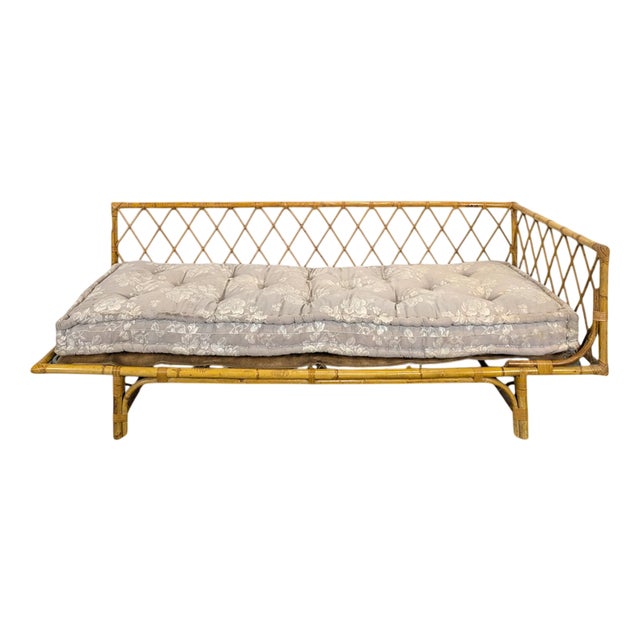 Daybed in Bamboo and Rattan For Sale