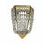 Vintage French Art Deco Wall Lamps in Gilded Bronze and Crystal, 1920, Set of 4 For Sale - Image 4 of 8