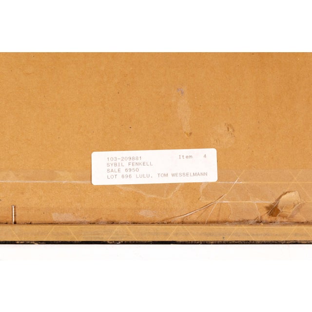 Paper Tom Wesselmann Lulu Signed 1982 Contemporary Color Screenprint on Paper 206/250 For Sale - Image 7 of 8