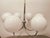 6-Light Chrome Chandelier with Glossy White Sphere Glasses, 1980s For Sale - Image 12 of 18