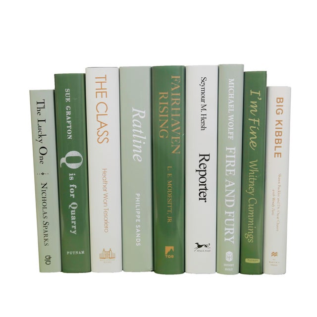 Modern Decorative Books - Ivy Cream Book Bundle - 1 Foot of Green and Cream Books For Sale - Image 3 of 3