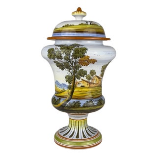 Vintage Vase with Lid by Lorenzo Di Stefano, Italy, 1990s For Sale
