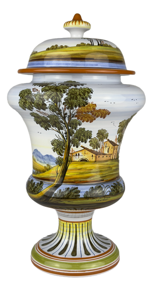 Vintage Vase with Lid by Lorenzo Di Stefano, Italy, 1990s