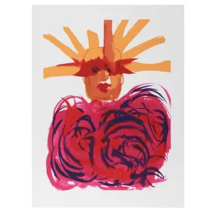 1970s Vick Vibha Statue of Liberty Serigraph