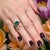 Natural Emerald Diamond Ring 6.5 14k W Gold 2.33 TCW Certified For Sale - Image 11 of 13