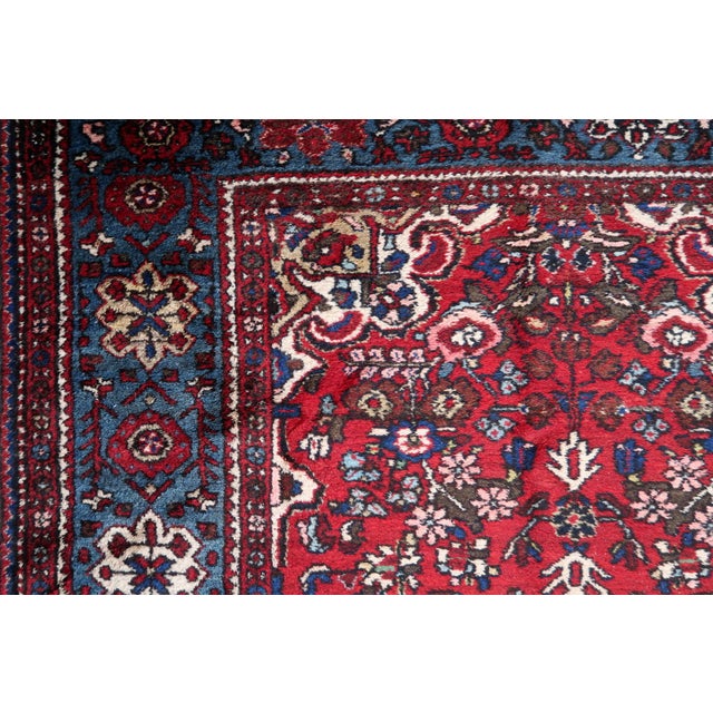 1960s 1960s, Handmade Vintage Persian Malayer Rug 5.4' X 10.6' For Sale - Image 5 of 15