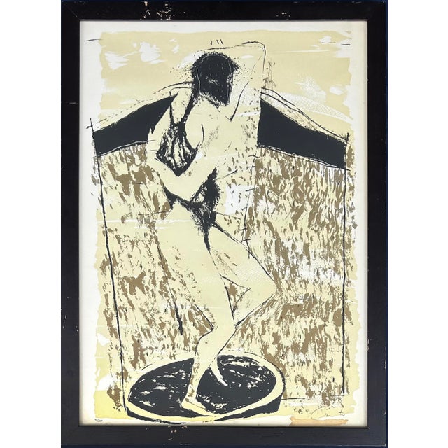 Black Late 20th Century Humberto Castro Lithograph #92 From an Edition of 100, Framed and Signed, 4 of 5 For Sale - Image 8 of 10