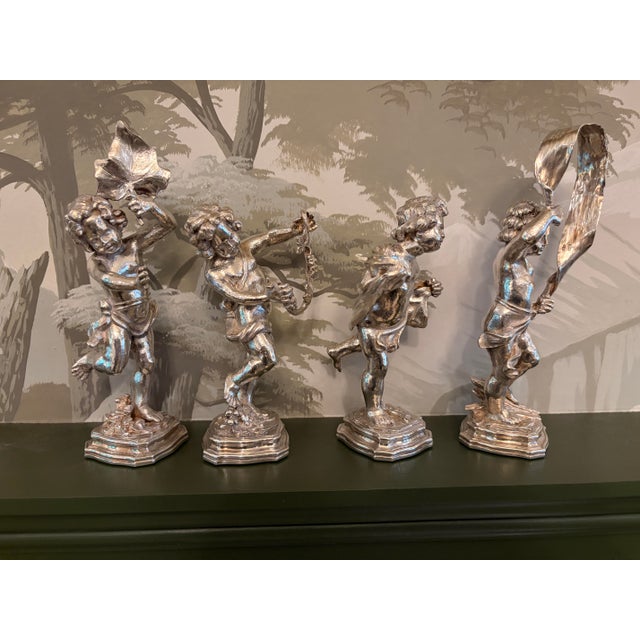 Mid 20th Century A Set of Four Italian Sterling Silver Models of Dancing Bacchus, Pradella Ilario for Buccellati, Milan For Sale - Image 5 of 12