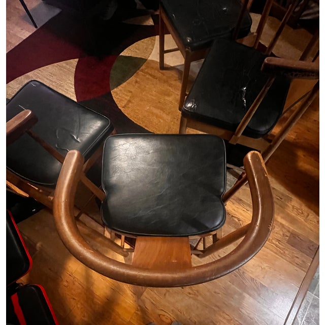 Chestnut 1960s 4 Mid Century Modern Dining Chairs From American Furniture Company Inc. For Sale - Image 8 of 11