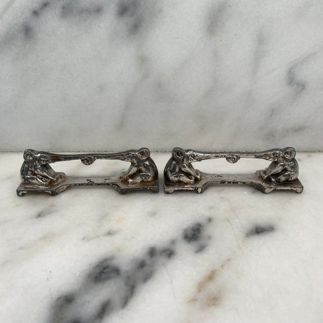 1930s Antique Knife Rests From France: Set of 12 Argit Animal Knife Rests in the Style of Benjamin Rabier For Sale - Image 5 of 9