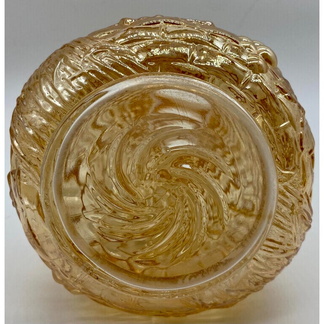 Vintage 8 Piece Fenton Marigold Color Grape Pattern Carnival Glass