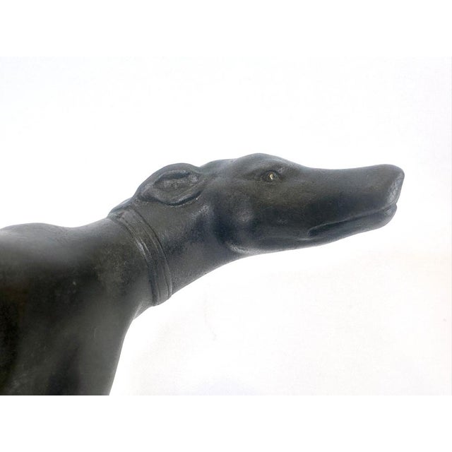 French Cast Iron Greyhound Figurine, 1900s For Sale - Image 15 of 17