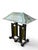 Glass 1980s Dale Tiffany Studios Frank Lloyd Wright Mission Style Stained Glass Table Lamp For Sale - Image 7 of 10