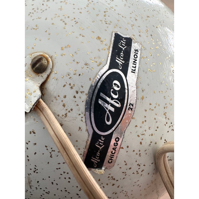 Lovely MCM Afco Spotlight Atomic Table Lamp in the shape of a Dome, Globe or Eyeball. It doesn’t have an on off switch,...