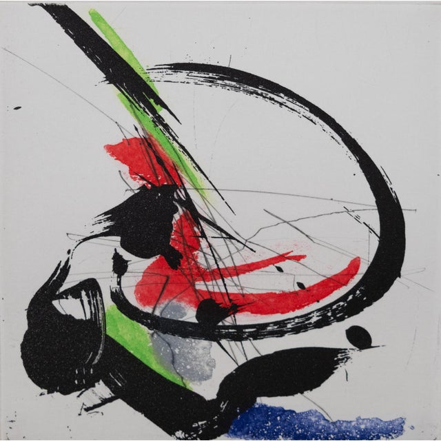 Modern Jean Miotte, Abstract Composition D, Original Signed Engraving For Sale - Image 3 of 7