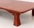 Wood Japanese Red and Black Lacquered Low Table For Sale - Image 7 of 9