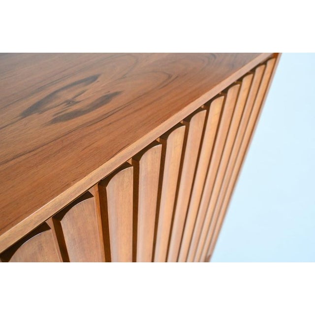 Symmetric Highboard in Walnut by Leo Bub for Bub Wertmöbel, Germany, 1960 For Sale - Image 12 of 18