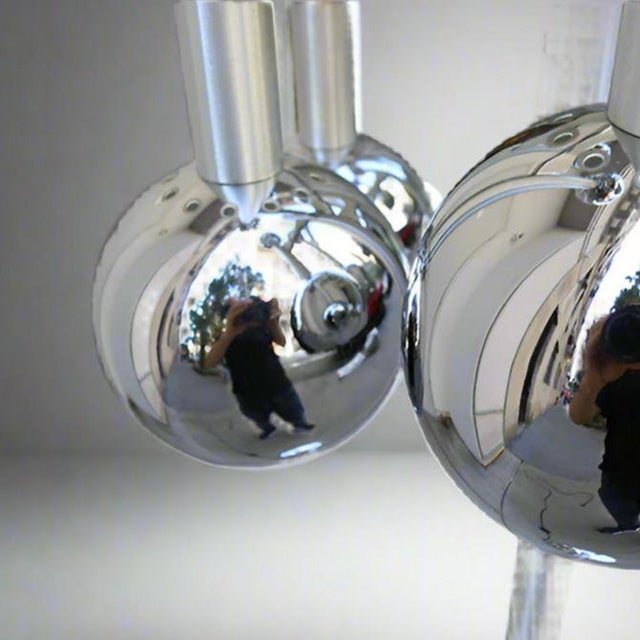 Silver 1970s Modernist 12 Light Floor Lamp For Sale - Image 8 of 8