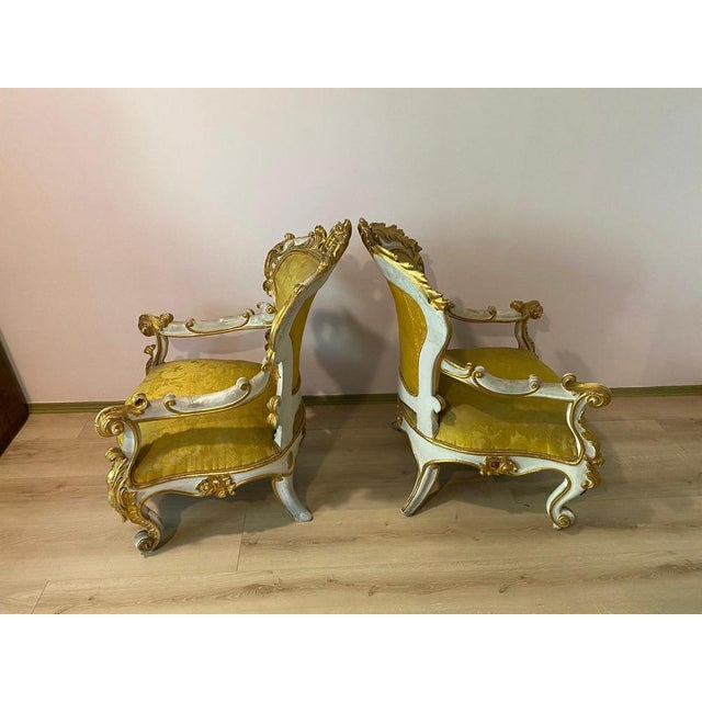 French Sofa, Armchairs and Table, Late 19th Century, Set of 4 For Sale - Image 9 of 18