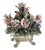 VTG Nuova Capodimonte Porcelain Floral Centerpiece Basket Italy Signed 9.5 In For Sale