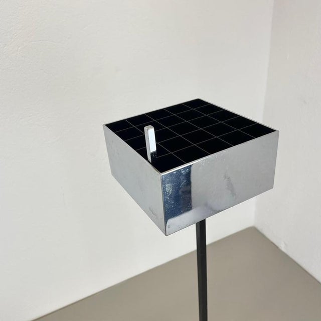 Modernist Bauhaus Cubic Metal Ashtray Stand, Germany, 1960s For Sale - Image 10 of 18