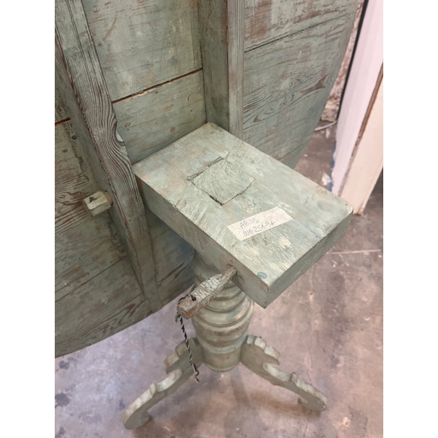 Wood Early 20th Century Swedish Tilt Top Table For Sale - Image 7 of 8