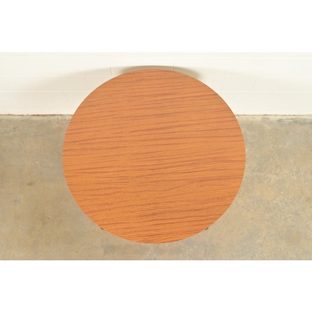 Early 21st Century Herman Miller Style Modern Spider Leg Round Dining Table or Game Table For Sale - Image 5 of 8
