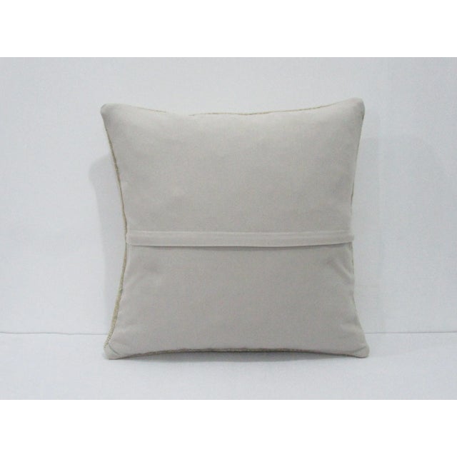 Traditional Faded Turkish Decorative Pillow Cover For Sale - Image 3 of 4
