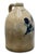 Beautiful Antique American Blue Flower Decorated 3 Gallon Size Stoneware Jug by E & L P Norton in Bennington Vermont For Sale - Image 4 of 18