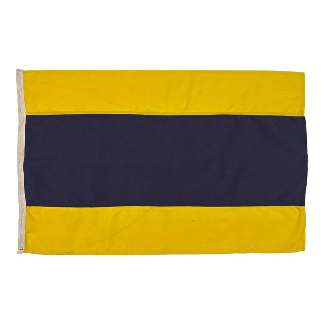 Small Vintage Nautical Signal Flag For Sale