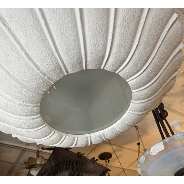 1940's French Plaster Chandelier For Sale - Image 9 of 11