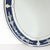 Mid-Century Venetian Glass Reverse-Etched Oval Mirror W/ Sapphire Blue Border For Sale In New York - Image 6 of 16