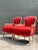 This pair of vintage carved wood bergère chairs brings a refined traditional elegance to any interior, drawing on the...