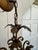 Four Arm Vintage Hollywood Regency Petite Floral Chandelier For Sale - Image 4 of 6