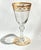 St. Louis Crystal Antique Saint Louis Crystal Gilt Etched Wine Glasses, Set of 7 For Sale - Image 4 of 4