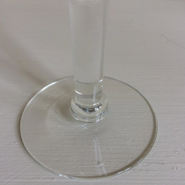 Transparent Vintage Crystal Gold Banded Rim Water Glasses - Set of 4 For Sale - Image 8 of 13