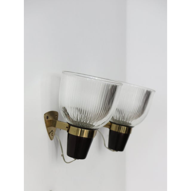 1960s Glass LP5 Wall Lamps by Ignazio Gardella for Azucena, Italy, 1960s, Set of 2 For Sale - Image 5 of 17