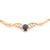 14Kt Yellow Gold Cable Necklace W/ Diamond And Sapphire Soldered Pendant .40TDW 10.64 grams total weight 16 inches long....