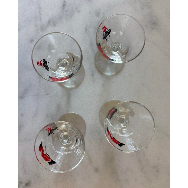 Mid 20th Century Down on the Farm Cordial Glasses by Libbey - Set of 4 For Sale - Image 9 of 10